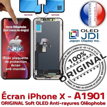 OLED Complet iPhone A1901 Réparation ORIGINAL Tone Apple Écran Verre Multi-Touch SmartPhone HD Tactile soft Ret Affichage X True