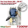 Programmation Chauffage 30A Automatique Rail DIN Programmateur Heures Hebdomadaire 7kW Jour-Nuit Électronique 7200W Creuses Contacteur