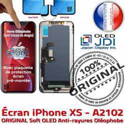 Super iPhone Tone HD SmartPhone XS OLED 3D True 6,5 OLEVitre Retina MAX pouces Affichage Apple ORIGINAL soft Écran A2102 Vitre