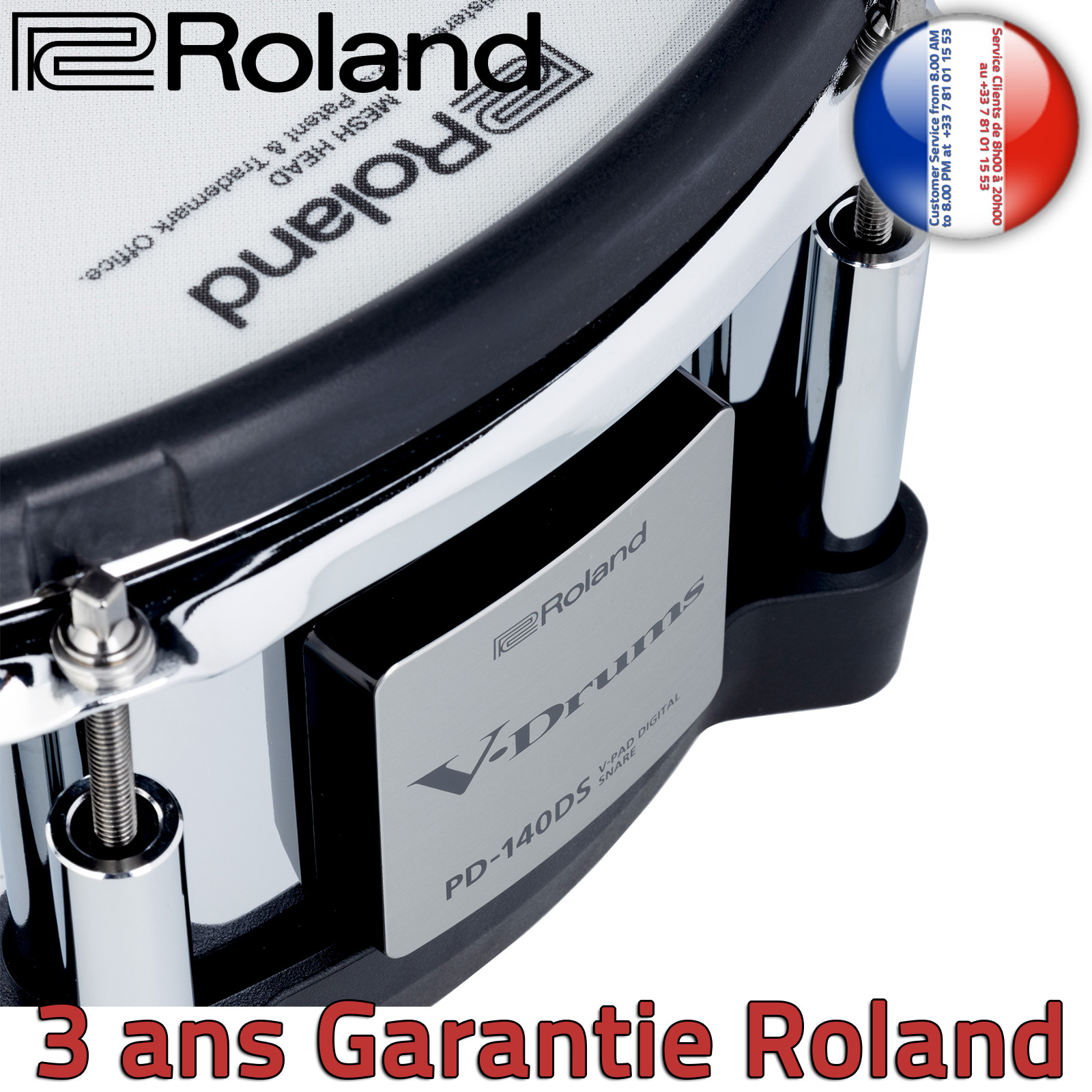 Roland PD-140DS V-Pad Snare digital détection de position haute résolution