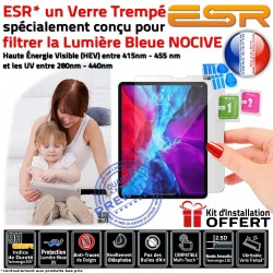 Filtre A2324 Vitre Bleue AIR Trempé UV Ecran Anti-Rayures Chocs Lumière H ESR Oléophobe Multi-Touch Verre Protection iPad Apple