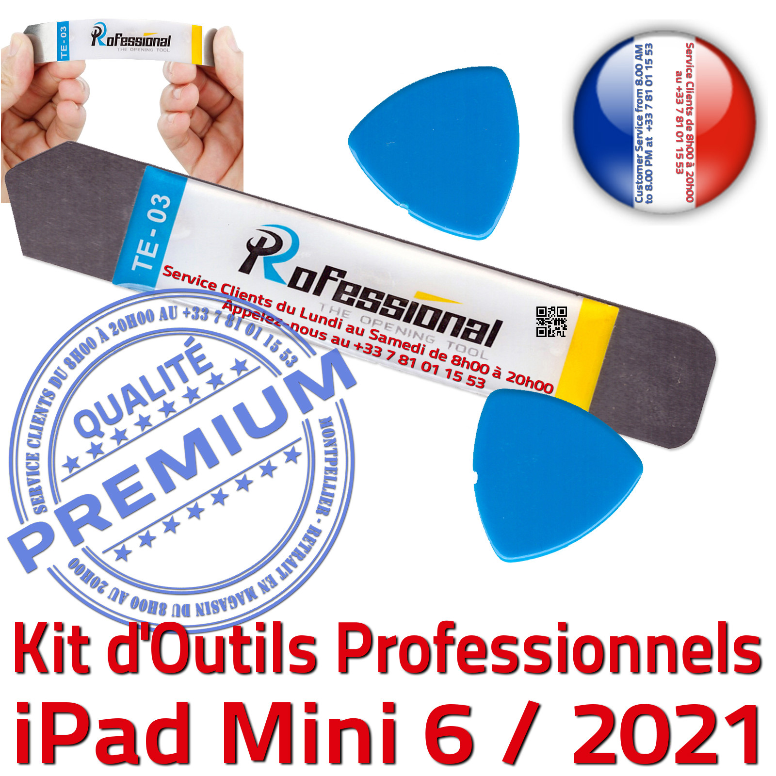 KIT Outils Qualité Professionnelle Réparation Vitre Tactile iPad Mini6 iLAME Démontage Remplacement Ecran Compatible PRO