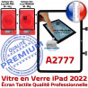 iPad 2022 A2777 Noir Monté Verre Qualité Oléophobe Réparation Écran Adhésif Vitre Professionnelle Nappe Dorée Tablette Tactile