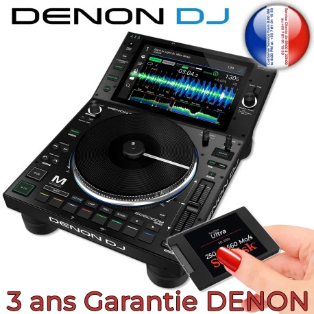 Denon SC6000M DJ PRIME Gamme 560 - Prime Disque Mixage Mo/s Haut Console Multimédia OFFERT SSD Lecteur de