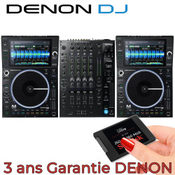 PACK Disque Haut X1850 Table DJ 560 Gamme de OFFERT Denon - SSD Platines Mo/s + Numérique x PRIME 2 SC6000M Prime Mixage