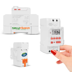 Programmation DIN Digital électrique Commande 16A Programmateur Electronique Automatique Tableau 4000W Rail Journalière 4kW Chauffage