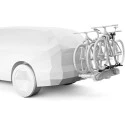 Thule VeloSpace XT 3 + 938110 pour 939000 vélos - Adaptateur Extension 938100 avec porte-vélos vélo 4ème noir/aluminium