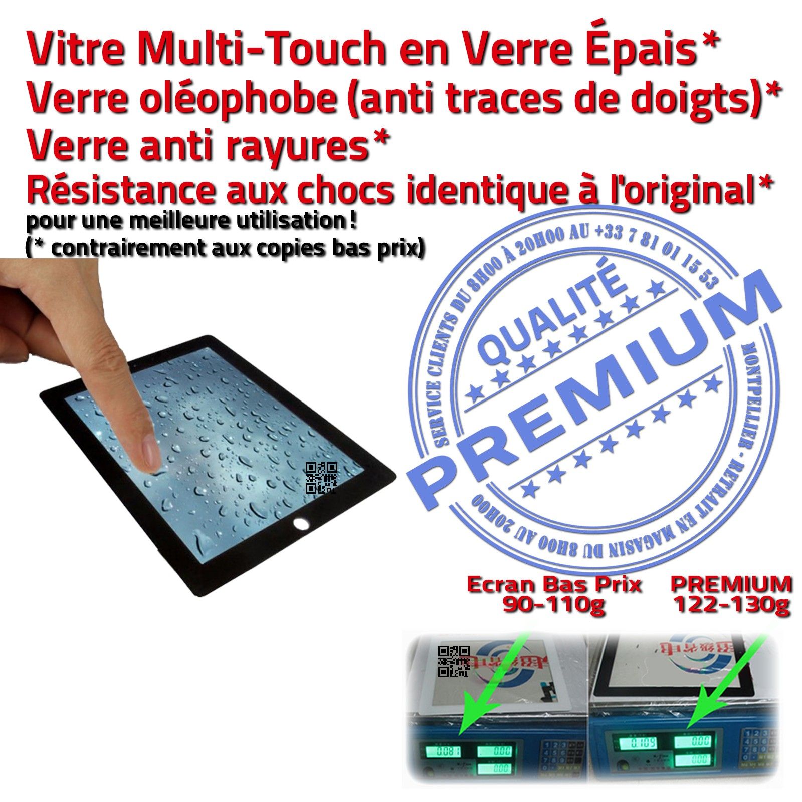 Réparation Remplacement Changer Vitre Tactile Noire Verre Assemblée Tablette iPad4 A1458 A1459 A1460 Changement Écran Complet Noir Installer QUALITE PREMIUM Adhésif Prémonté Precollé iPad 4 Apple Retina Display Démontage Installation Caméra Bouton Home
