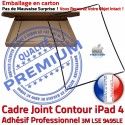 PACK iPad4 iLAME Joint N iPad PREMIUM Réparation Verre Precollé Adhésif Vitre Noire Chassis 4 Cadre Tactile Bouton HOME Apple KIT Outils Tablette