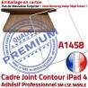 PACK iPad 4 A1458 iLAME Joint B Verre Réparation Tablette Bouton Adhésif Tactile iPad4 Outils Apple PREMIUM Precollé Vitre Cadre HOME Blanche