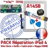 PACK A1458 iLAME Joint Nappe B Blanche PREMIUM Adhésif Vitre Tablette Tactile Apple Outils iPad4 Bouton Réparation Precollé Verre HOME