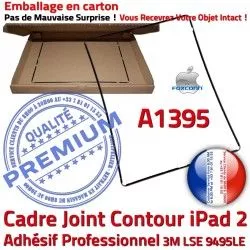 N Vitre Ecran Autocollant A1395 Châssis Contour Joint Plastique Adhésif Tactile Réparation iPad Precollé Tablette Noir Apple 2 Cadre