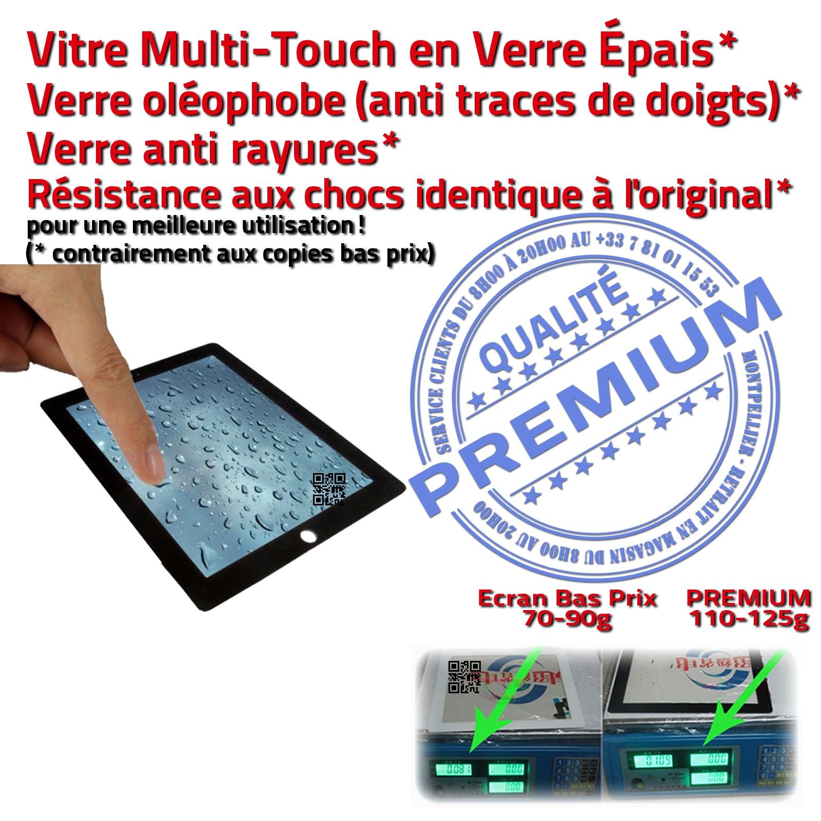 Tablette iPad 2 Apple Retina Display Vitre Noire Verre Adhésif Connecteur Nappe Bouton Home Changer Tactile Préencollé Installation Protection Changement Installer Écran Noir Oléophobe Démontage Réparation Remplacement Camera Fixation iPad2 A1395 A1396 A1