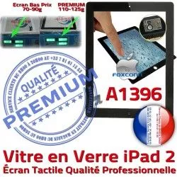 2 Qualité Oléophobe A1396 Remplacement Adhésif Verre iPad2 Vitre Fixation Ecran PREMIUM iPad Bouton Precollé HOME Tactile Apple Caméra Noir