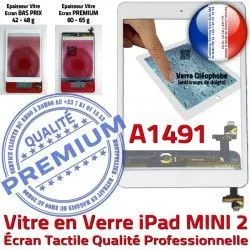 Monté Tactile Adhésif Filtre Nappe Blanc Verre Mini2 Réparation A1491 Oléophobe Tablette Home Bouton Fixation iPad Caméra Ecran Vitre