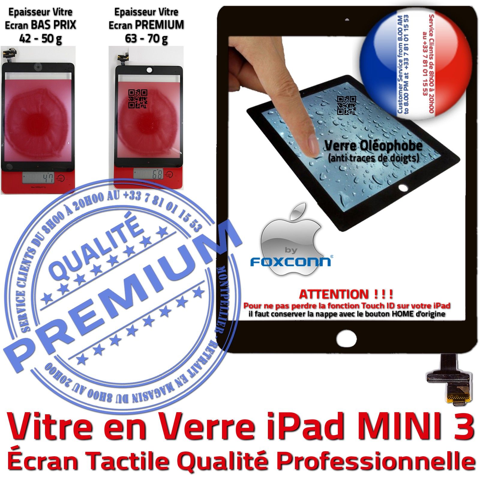 iPad A2270 2020 Verre Trempé ESR Protection Vitre Ecran Apple Oléophobe  Film Anti Rayures Chocs Filtre Lumière Bleue UV 9H 2.5D