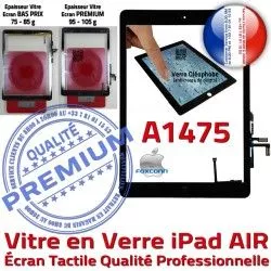 iPad Fixation Nappe Vitre Monté Réparation Ecran HOME AIR Noir Verre Oléophobe Caméra Adhésif Tactile Tablette A1475 Qualité IC