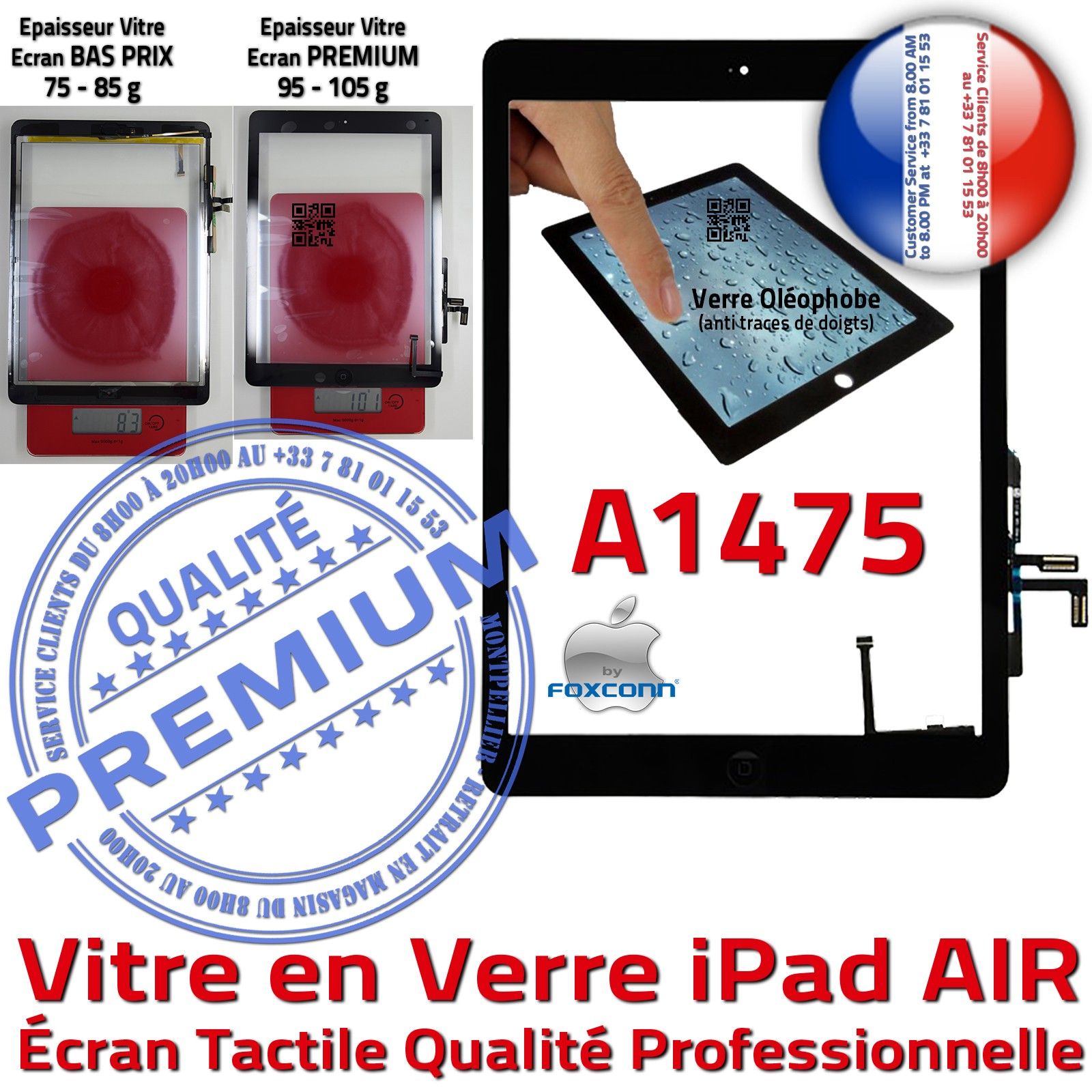 Ecran Complet iPad Air 4 (A2316) 10.9 D'origine, du démontage