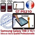 Samsung Galaxy TAB 3 GT-P5210 N GT Adhésif en P5210 Verre Vitre 10.1 Tactile Ecran Assemblée TAB3 Supérieure Prémonté Qualité Noire LCD PREMIUM