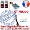 Samsung Galaxy NOTE GT-N8020 B Vitre Supérieure en Ecran Blanche PREMIUM Adhésif Verre GT Tactile Prémonté LCD Assemblée N8020 10.1 Qualité