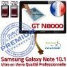 Samsung Galaxy NOTE GT-N8000 N Assemblée N8000 LCD en Adhésif 10.1 Vitre GT PREMIUM Ecran Verre Noire Tactile Prémonté Qualité Supérieure