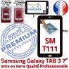 Samsung Galaxy TAB 3 SM-T111 N Tactile Supérieure T111 Verre en Assemblée PREMIUM TAB3 SM Prémonté LCD Qualité 7 Ecran Adhésif Noire Vitre