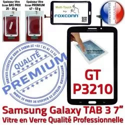 Assemblée TAB3 GT-P3210 PREMIUM 3 en Vitre Samsung Noire Ecran Verre TAB N LCD Galaxy Adhésif Tactile Prémonté Supérieure 7 GT P3210 Qualité