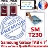 Samsung Galaxy SM-T230 TAB4 B Qualité Tactile Verre Ecran Vitre Adhésif inch Supérieure PREMIUM Blanche Prémonté Assemblée 7 LCD