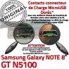 GT-N5100 Micro USB NOTE Charge Nappe OFFICIELLE Réparation GT de ORIGINAL MicroUSB Galaxy Qualité Samsung N5100 Contact Connecteur Chargeur Doré