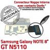 Samsung Galaxy NOTE GT-N5110 C Nappe Micro OFFICIELLE de N5110 Réparation ORIGINAL Qualité Connecteur GT Charge USB Chargeur Doré Contacts