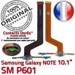 de ORIGINAL Pen SM Contact C P601 Réparation SM-P601 Galaxy Connecteur Qualité Nappe OFFICIELLE MicroUSB Charge Doré Chargeur Samsung NOTE