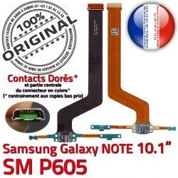 Samsung Charge Micro USB Galaxy Doré ORIGINAL Chargeur P605 Contact Réparation NOTE de Pen Connecteur SM Qualité OFFICIELLE Nappe SM-P605 MicroUSB