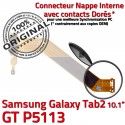 Samsung Galaxy TAB 2 GT-P5113 Ch OFFICIELLE Nappe Chargeur de Dorés MicroUSB ORIGINAL Connecteur TAB2 Qualité Charge Contacts Réparation
