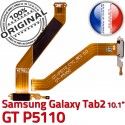 Samsung Galaxy TAB 2 GT-P5110 Ch MicroUSB Qualité TAB2 de Chargeur Nappe ORIGINAL Réparation OFFICIELLE Dorés Contacts Connecteur Charge