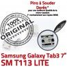 Samsung Galaxy Tab 3 T113 USB de Prise charge Dorés SM Chargeur souder Connecteur TAB inch à 7 ORIGINAL Dock Pins Connector Micro