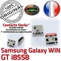 ORIGINAL Samsung Galaxy Win GT i8558 Connecteur de charge à souder Micro USB Pins Dorés Dock Prise Connector Chargeur Qualité