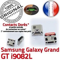 Chargeur Pins souder GT Prise charge Galaxy ORIGINAL Dorés Samsung i9082L de à Micro Dock Connecteur Qualité Connector USB Grand