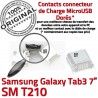 Samsung Galaxy Tab 3 T210 USB Chargeur Pins Prise ORIGINAL souder à SM inch Micro Connecteur Dorés TAB charge de Dock 7 Connector
