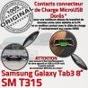 Samsung Galaxy SM-T315 TAB3 Ch ORIGINAL T315 Dorés 3 Qualité Connecteur Chargeur Réparation MicroUSB Contacts Nappe de SM OFFICIELLE Charge TAB