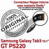 GT-P5220 Micro USB TAB3 Charge Nappe Chargeur Samsung ORIGINAL 3 TAB Contacts de P5220 Réparation GT Qualité Dorés Connecteur Galaxy MicroUSB OFFICIELLE
