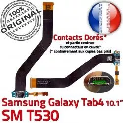 de Charge MicroUSB Nappe TAB4 Samsung SM-T530 Contacts SM Chargeur Réparation TAB Dorés T530 Ch 4 OFFICIELLE Qualité Galaxy Connecteur ORIGINAL