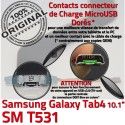 Samsung Galaxy SM-T531 TAB4 Ch Réparation Qualité de MicroUSB 4 Chargeur Dorés T531 Charge OFFICIELLE TAB Nappe Contacts ORIGINAL SM Connecteur