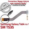 SM-T535 Micro USB TAB4 Charge Connecteur Contacts T535 TAB Dorés Nappe de 4 ORIGINAL Qualité Samsung SM Réparation Chargeur Galaxy OFFICIELLE MicroUSB