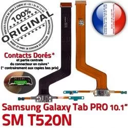 ORIGINAL de Nappe Galaxy Doré MicroUSB TAB Qualité T520N SM-T520NC Contact Réparation Samsung Connecteur SM Chargeur Charge OFFICIELLE PRO