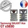 Samsung Galaxy Ace GT s5830 S Connecteur Dorés Card Carte à Connector souder Pins ORIGINAL Contacts Prise Lecteur Reader SLOT SIM