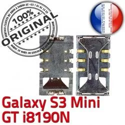 SIM souder Lecteur ORIGINAL Contacts SLOT Galaxy Mini à Samsung GT Connecteur Pins Dorés i8190N Reader Carte Card Connector S3