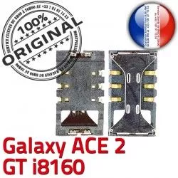 Samsung ACE2 i8160 Dorés GT Lecteur Pins Contacts à souder Galaxy ORIGINAL Reader Connector S Connecteur Card SLOT Carte SIM