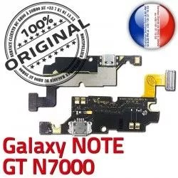 RESEAU NOTE Prise Charge Nappe Chargeur OFFICIELLE Samsung Microphone Qualité MicroUSB N7000 Connecteur C ORIGINAL GT Galaxy Antenne