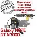 Samsung Galaxy NOTE GT N7000 C Connecteur Qualité Charge Chargeur MicroUSB Prise Microphone OFFICIELLE RESEAU Nappe Antenne ORIGINAL