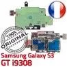 Samsung Galaxy S3 GT i9308 S Contacts ORIGINAL Connector Reader Qualité Carte Connecteur Dorés Memoire Lecteur Nappe SIM Micro-SD